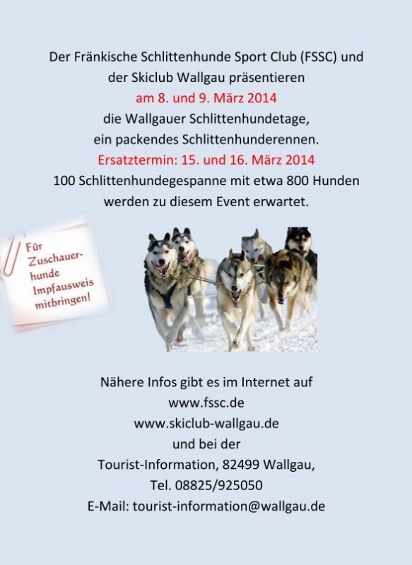 2014 Schlittenhunde Flyer