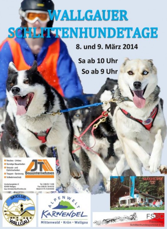 2014 Schlittenhunde Plakat